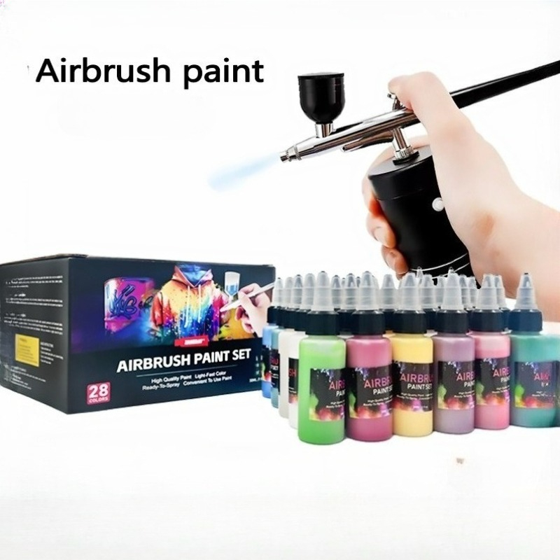 Metallic Spray Paint - 12/28 Color 30ml Spray Gun Pigment