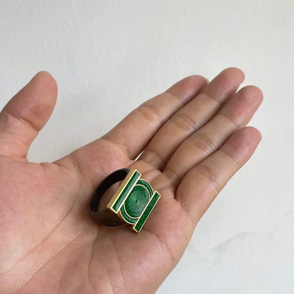 New Green Lantern Corps Ring L - Cosplay Fire Prop review and price